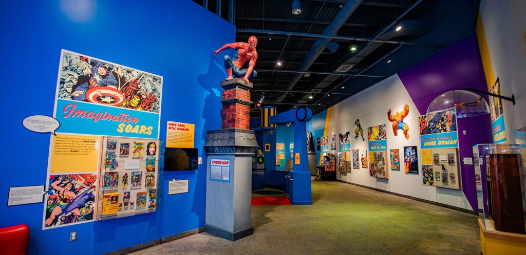 Comic book hero exhibit