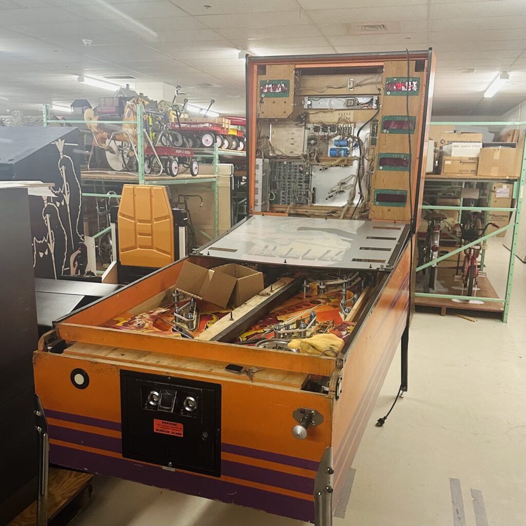 Image of Hercules pinball machine, 1979, The Strong National Museum of Play, Rochester, NY. Photo by the author.