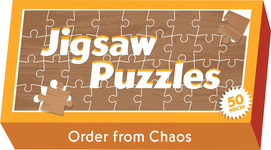 Jigsaw Puzzle logo as puzzle box