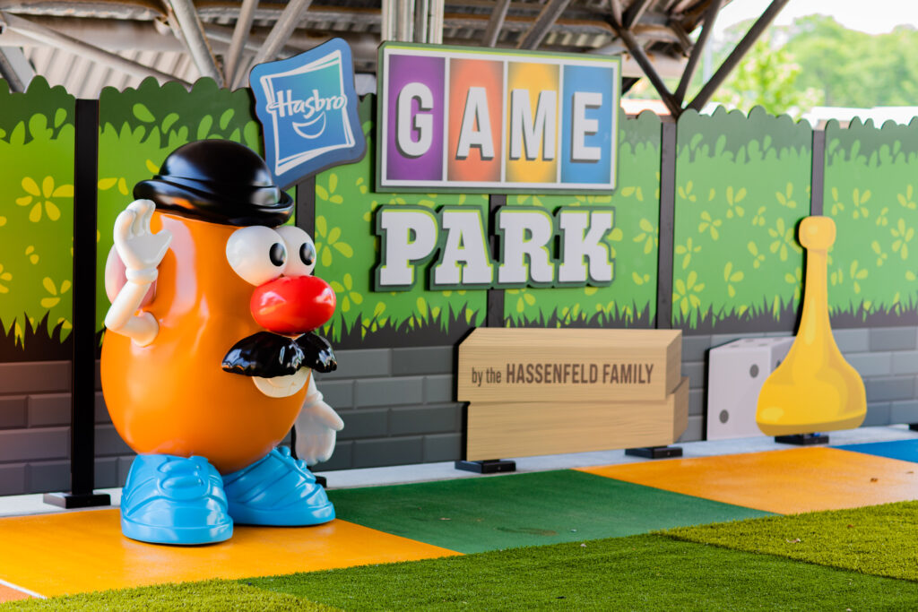 Image of Mr. Potato Head in Hasbro Game Park at The Strong, Rochester, New York.