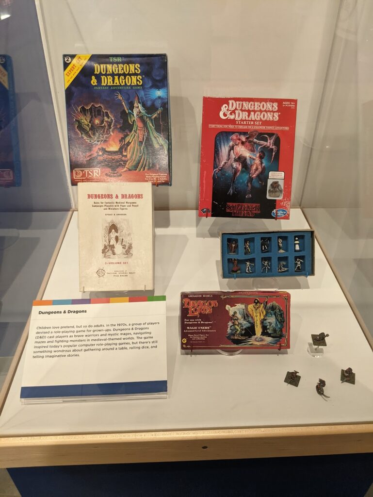 Image of Dungeons & Dragons display, The Strong National Museum of Play, Rochester, NY.