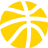 Yellow icon of a Basketball